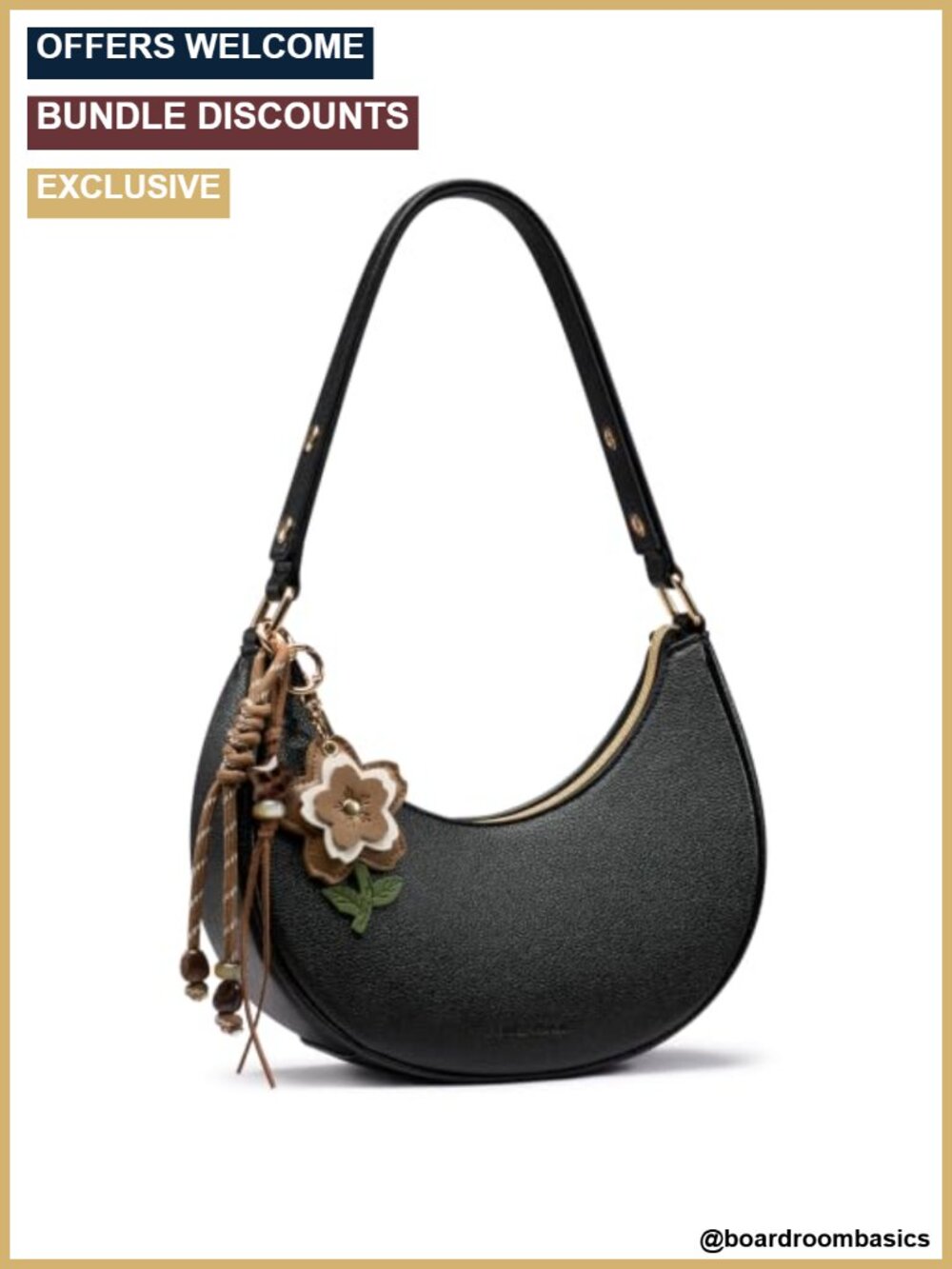 Crescent Shoulder Bag Small Clutch Purse Cute Handbag for Women